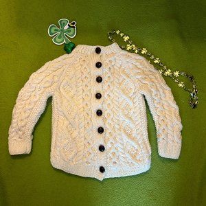 Irish Celtic knit. Childs size 5 Classic Sweater